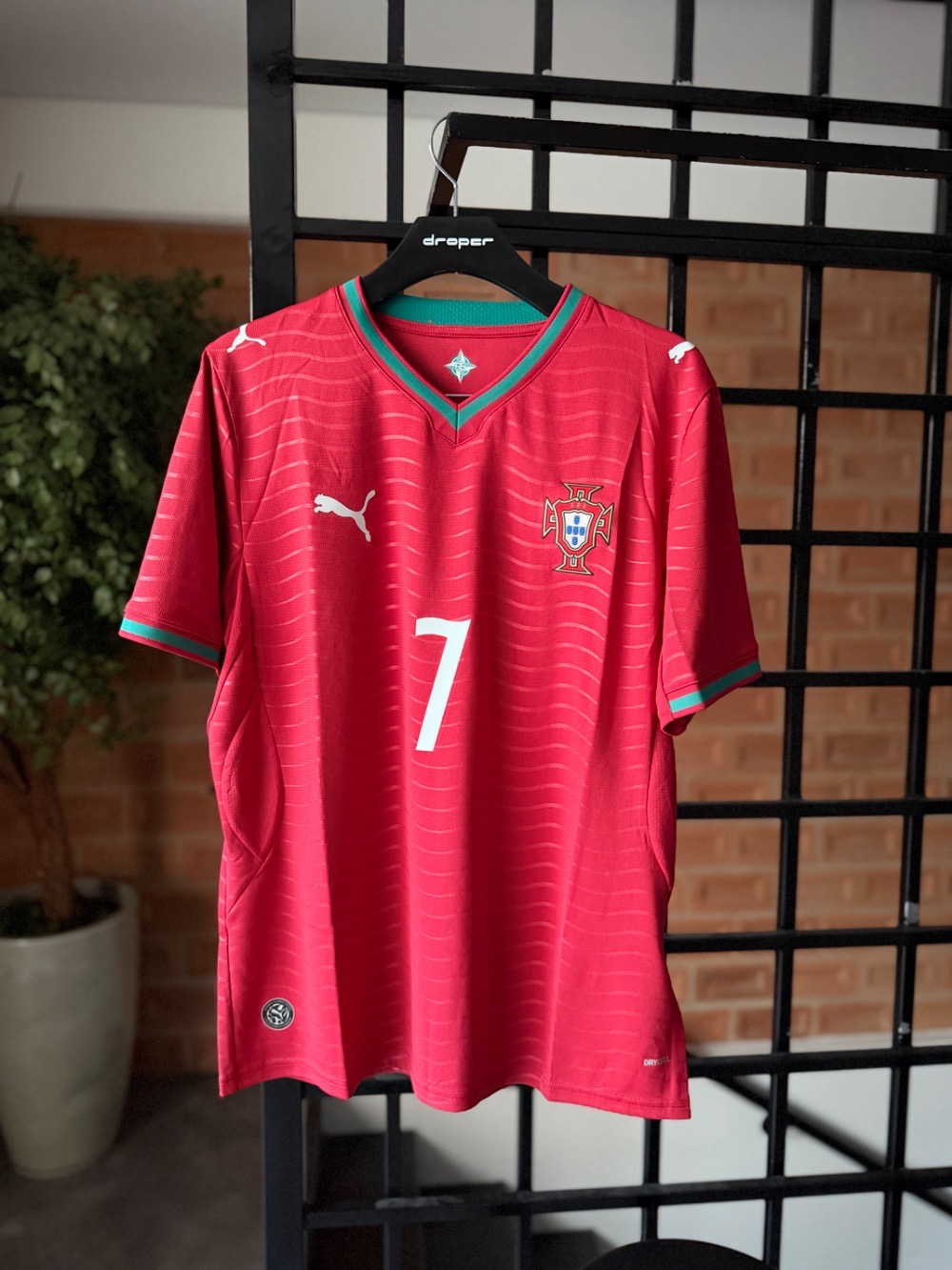 Camiseta Puma Portugal 2026 C. Ronaldo 7 Home Masculina Red — G / XXG, Novo
