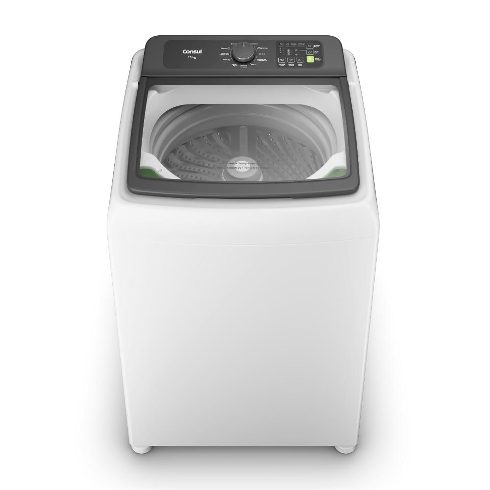 Máquina De Lavar Consul 15kg Com Modo Eco Branca CWN15AB - 220V