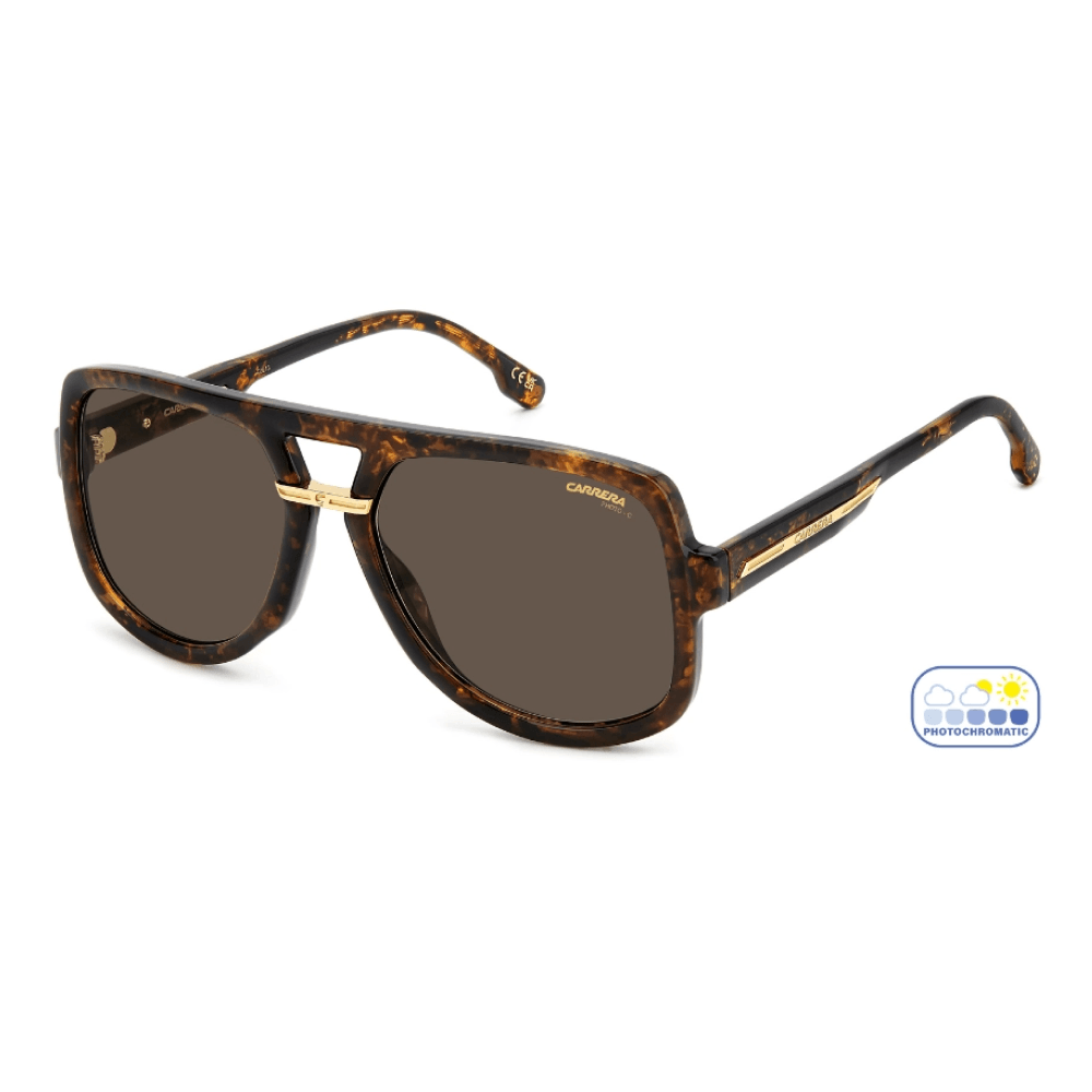 Óculos de Sol Carrera 086 Feminino Quadrado Poliamida Marrom Mesclado