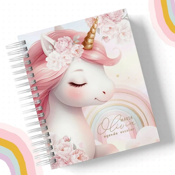AGENDA ESCOLAR MENINA COM DATAS