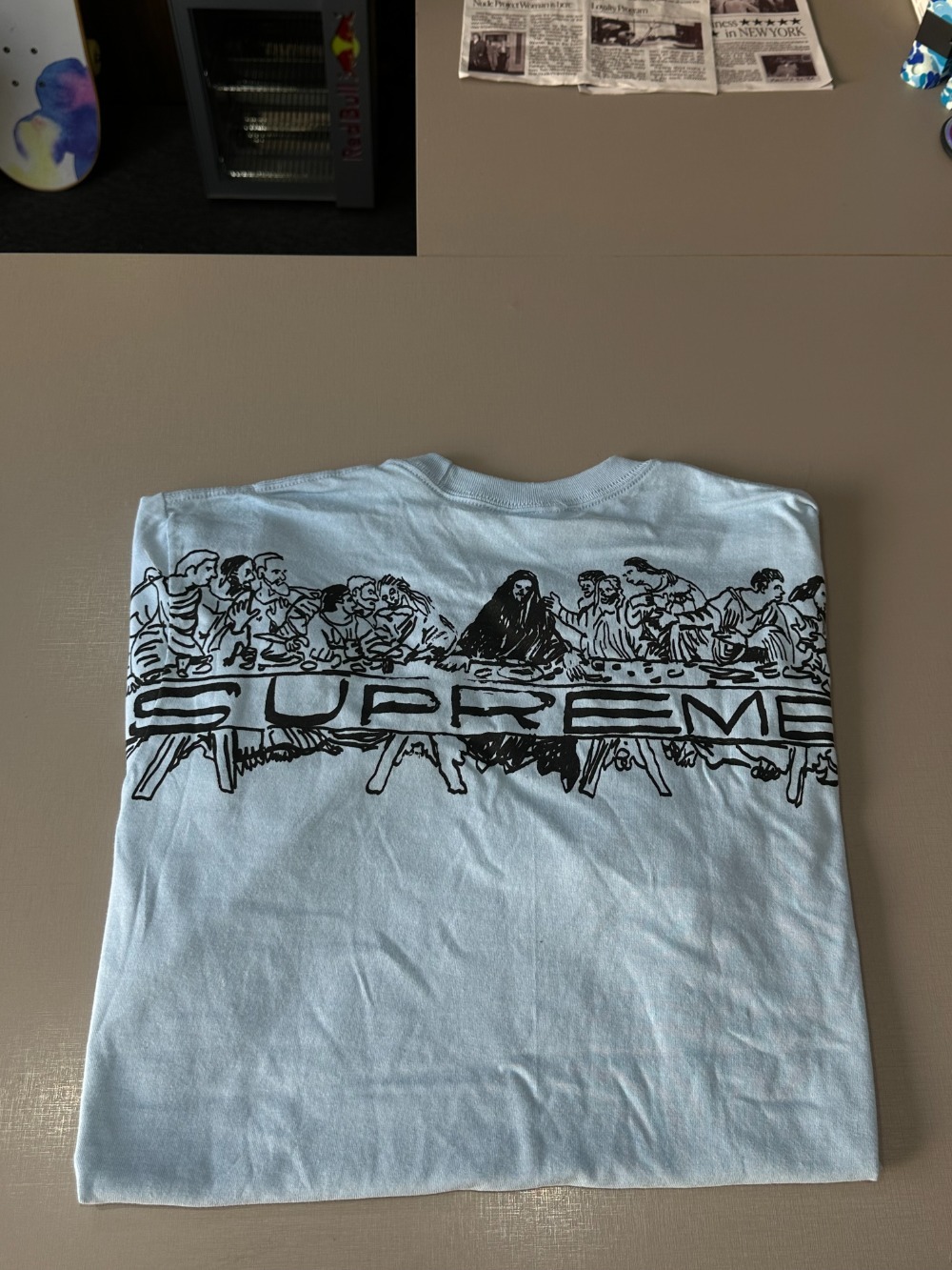Camiseta Supreme Supper Azul SS26-W18 — M, Novo