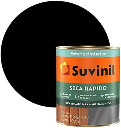 ESMALTE PR COR E PROT BASE AGUA BRIL PT 0,9L SUVINIL