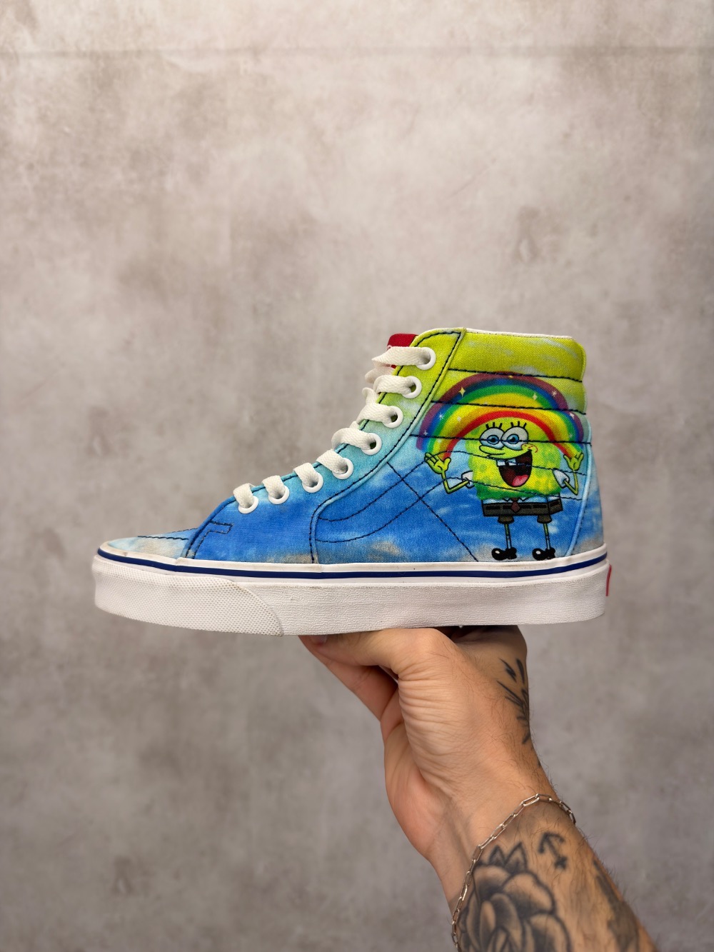 Spongebob SquarePants x Vans Sk8-Hi Imagination Blue — 35 / 36, Novo