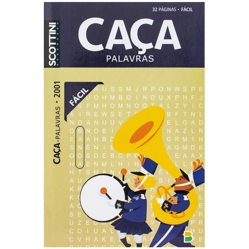 Scottini Caça-palavras com 32 pág | N.2001 | Fácil