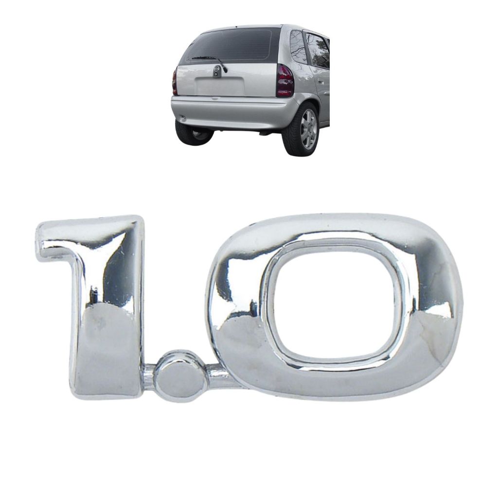 Emblema Letreiro 1.0 Corsa 1996 a 2001 Cromado