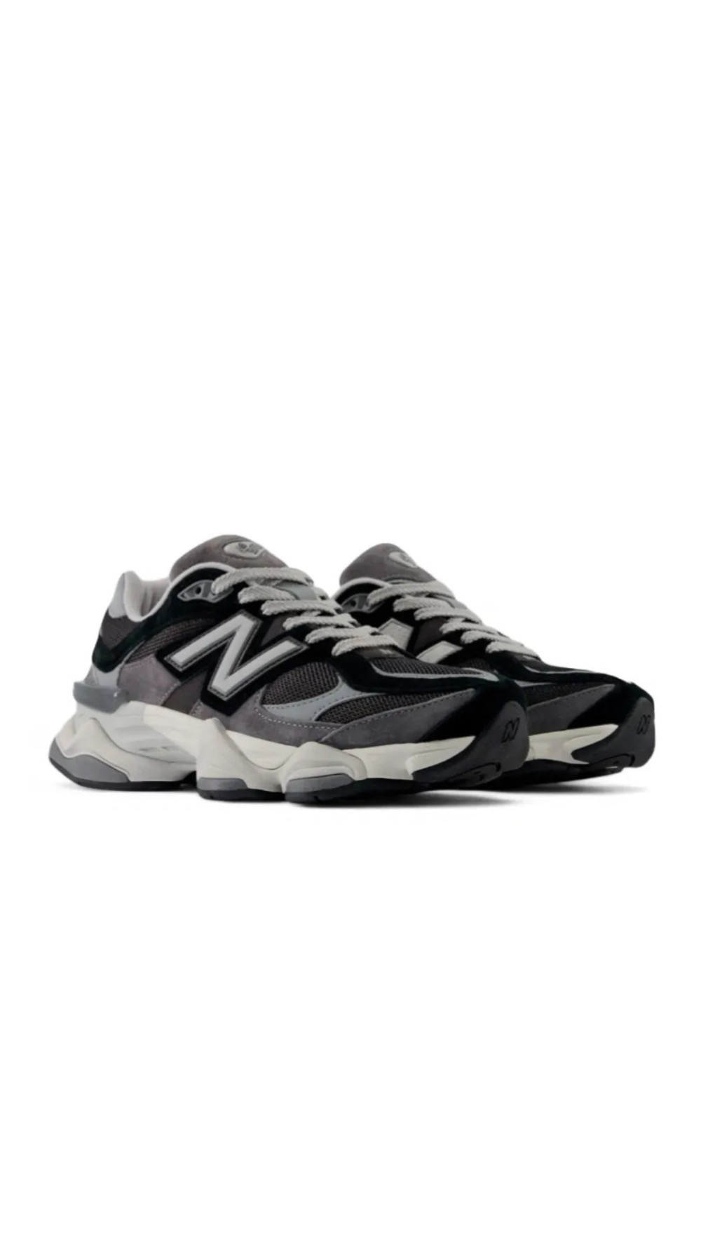 New Balance 9060 Black Grey — 36 / 37, Novo
