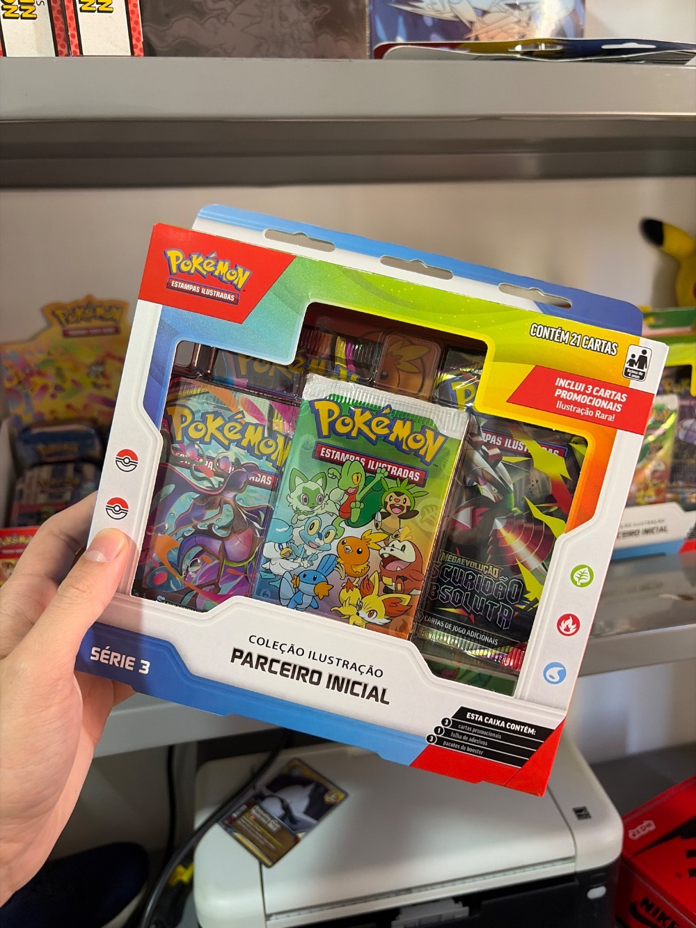 Box Coleção Parceiro Inicial Série 3 Pokémon TCG PT-BR — Único, Novo