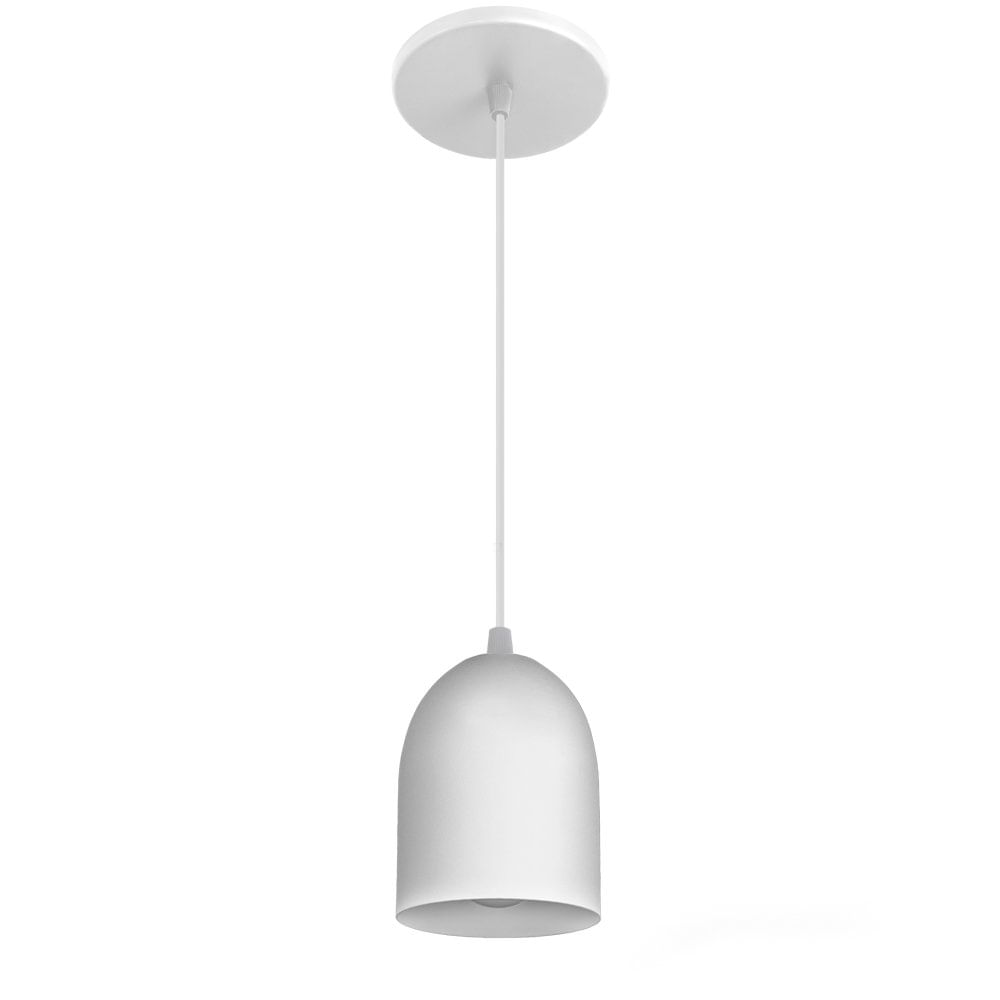 Pendente Mada Aluminio 11X15Cm Branco Fosco Blumenau