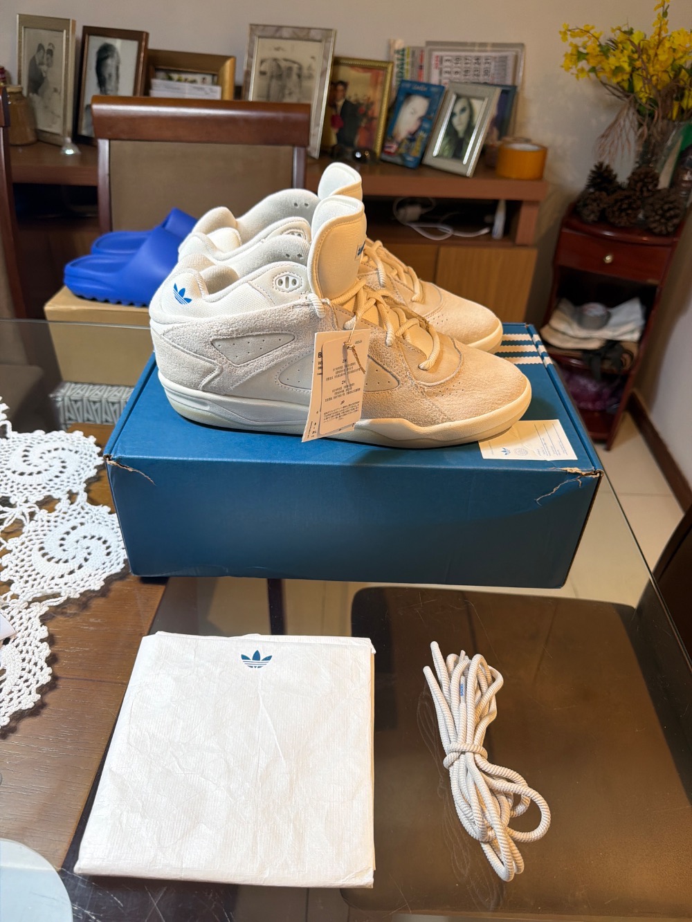 Bad Bunny x adidas BadBo 1.0 Chalk White Talc — 41, Novo