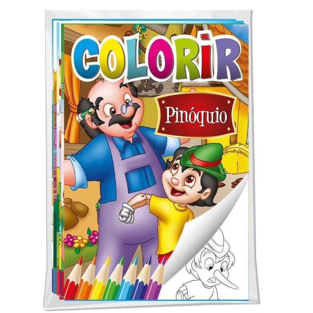Kit 8 Livros de Colorir – Clássicos