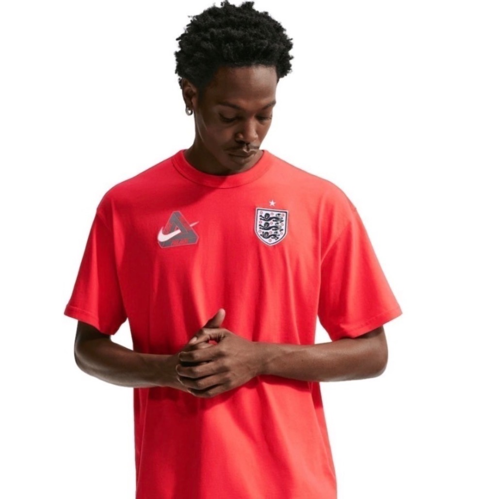 England x Palace x Nike Camiseta LT Crimson — XG, Novo