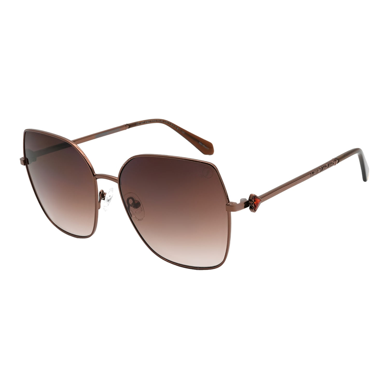 Óculos de Sol Feminino Ivete Sangalo Modelo 3 Peças Degradê Marrom OC.MT.4362.5702
