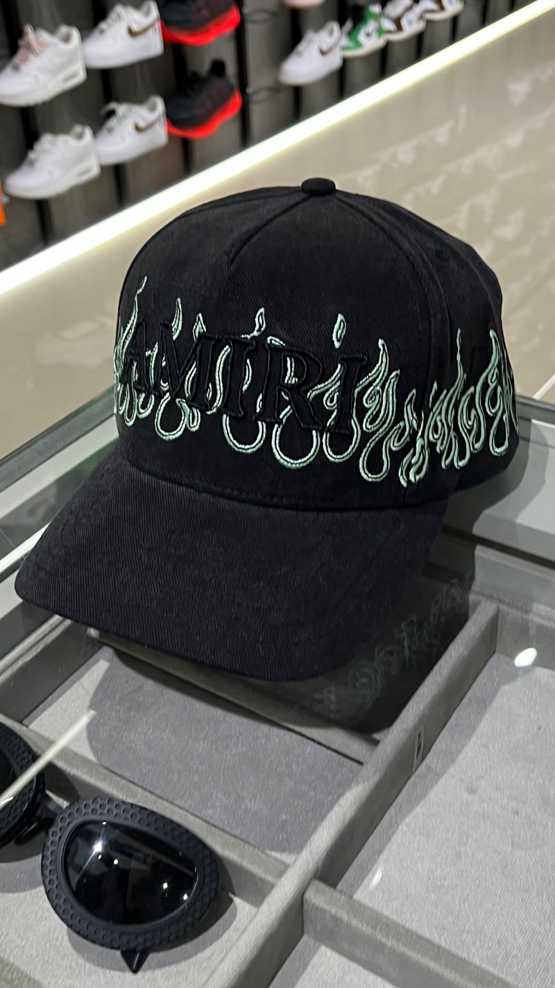 Foto 2 de Boné Amiri Logo Fire Black — Único, Novo