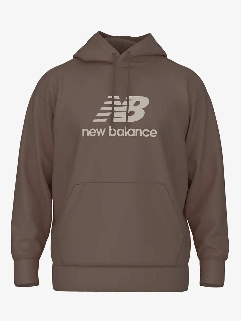 Moletom New Balance Essentials Earth Brown — M / G / XG / XXG, Novo