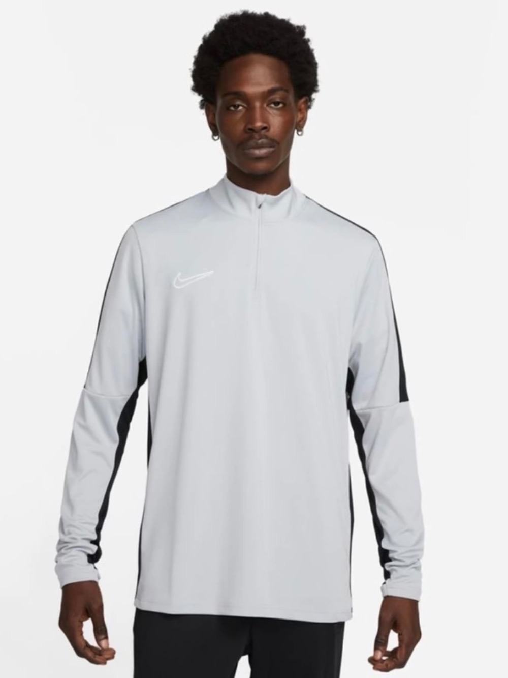 Camisa Nike Dri-Fit Manga Longa Grey — P, Novo