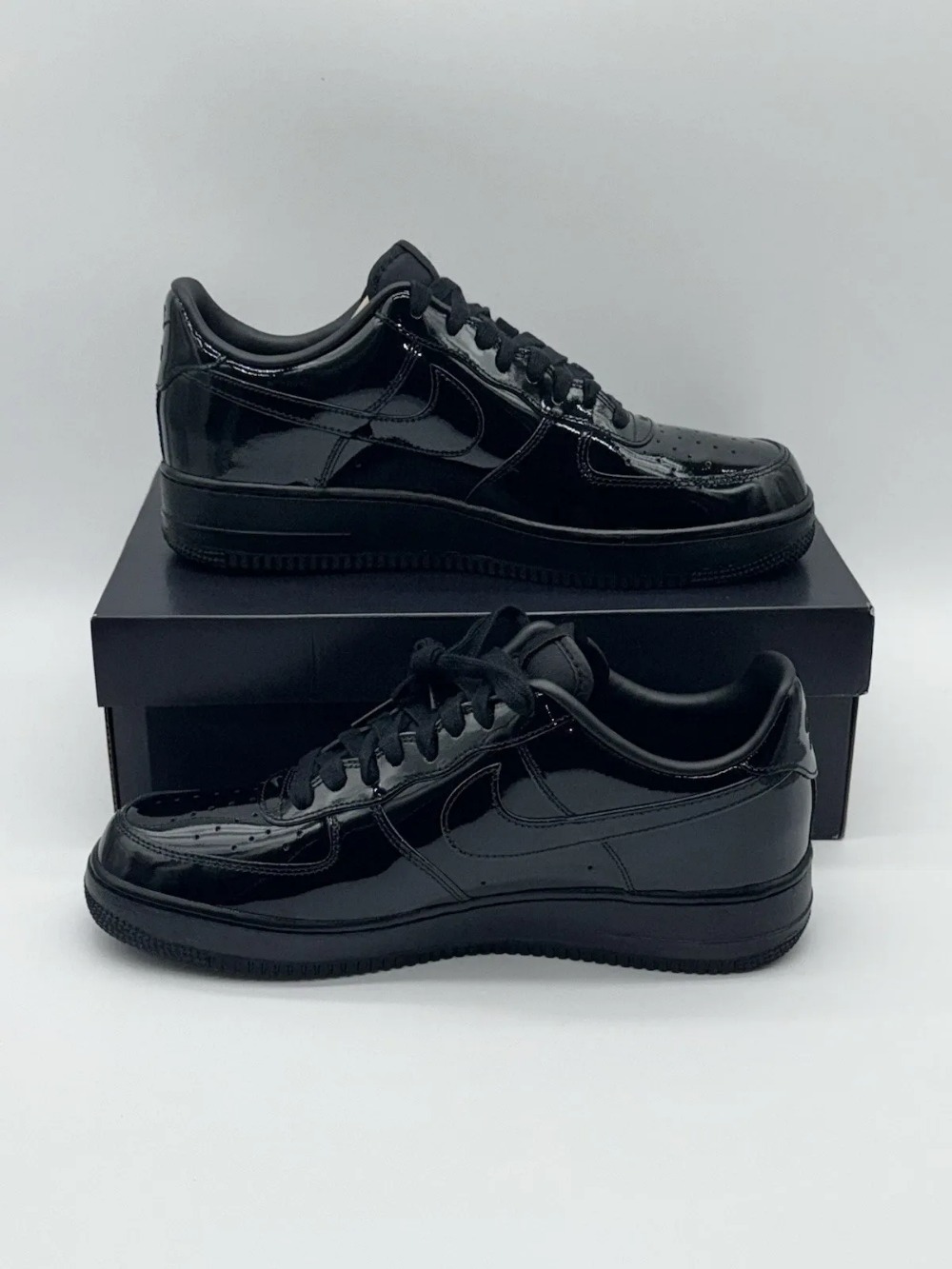 Nike Air Force 1 Low '07 Premium Black Patent — 37 / 38 / 39 / 39.5 / 40 / 40.5 / 41 / 42 / 42.5 / 43 / 43.5 / 44, Novo