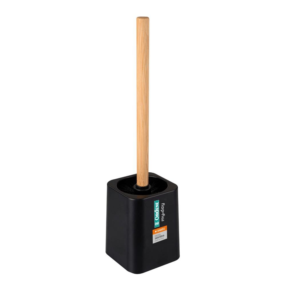 Escova Sanitária Plástico Preto Bambu My Day Ordene