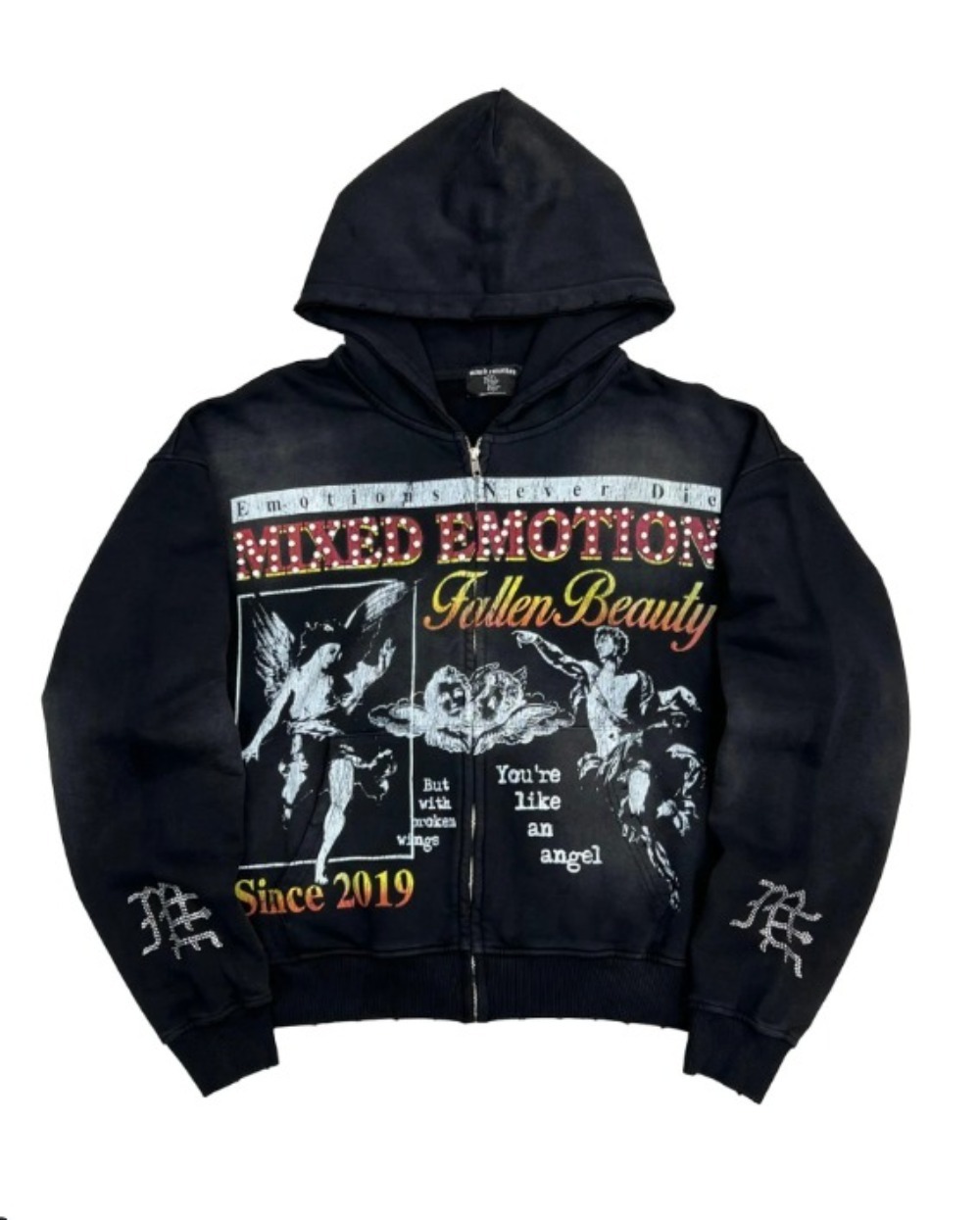 Jaqueta Mixed Emotions Broken Wings Black — M, Novo