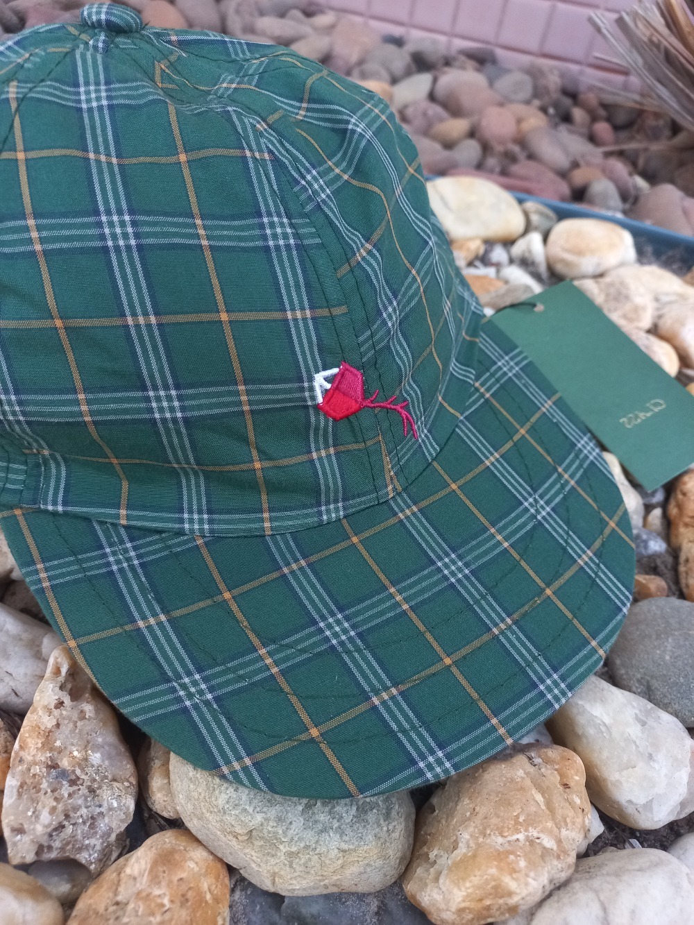 Boné Class Polo Pipa Plaid Green — Único, Novo