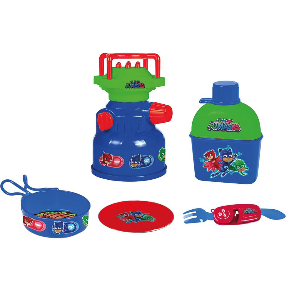 PJ MASKS CAMPING KIT COM FOGAREIRO E CANTIL