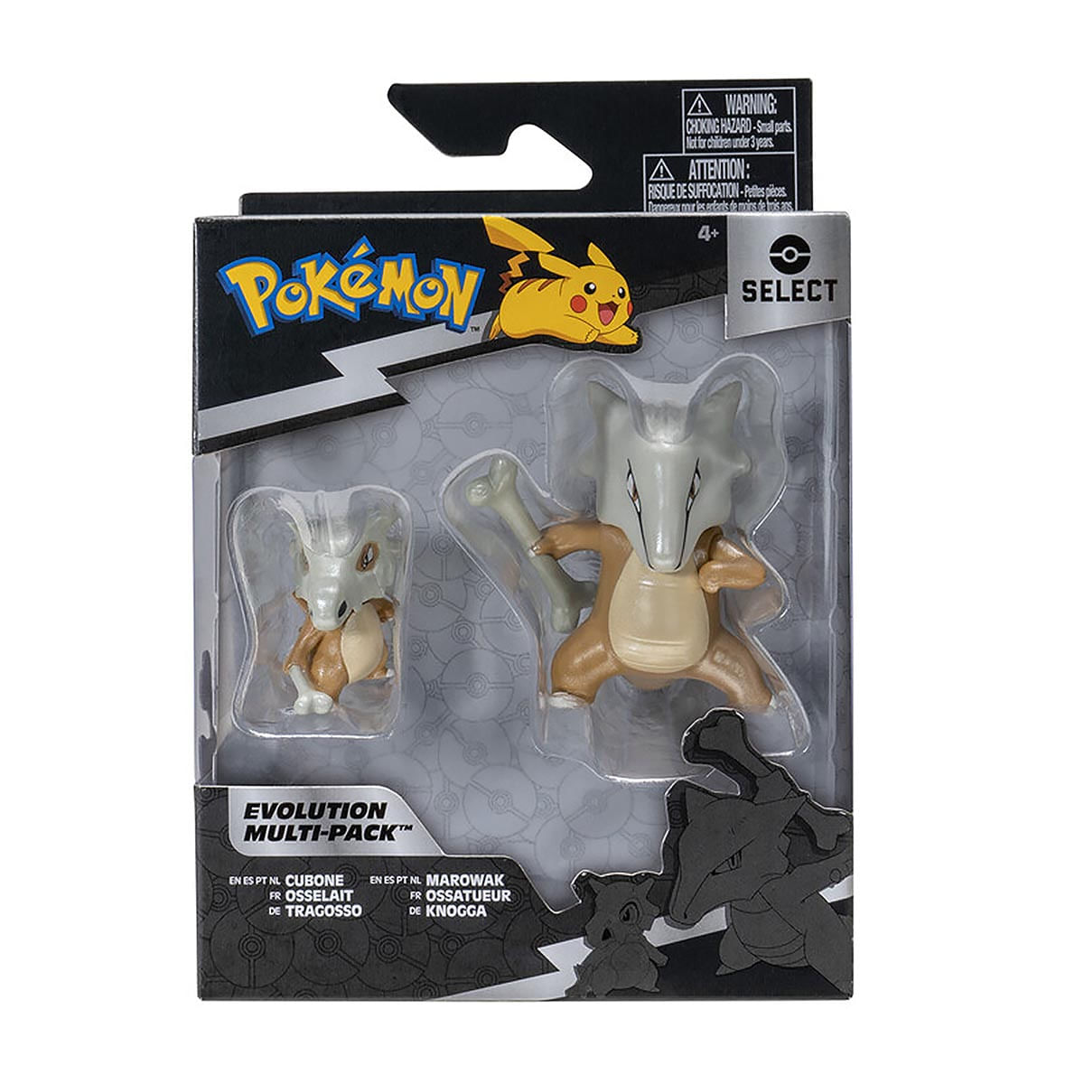 Multipack De Evolução Com 2 Boneco Cubone E Marowak Pokémon