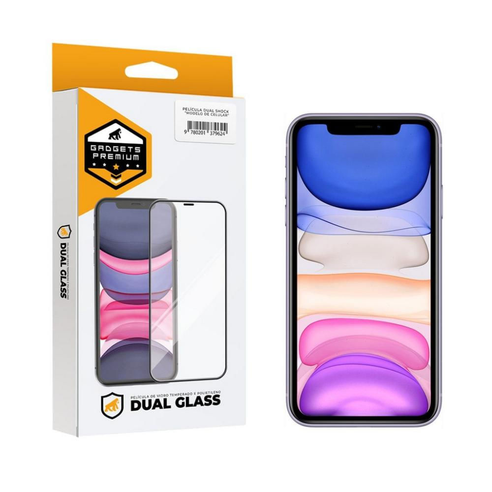 Película Dual Glass para iPhone 11 - Preto - Gshield