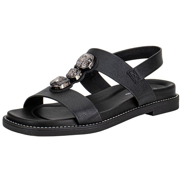 Sandália Feminina Flat Modare 7205106 PRETO 34