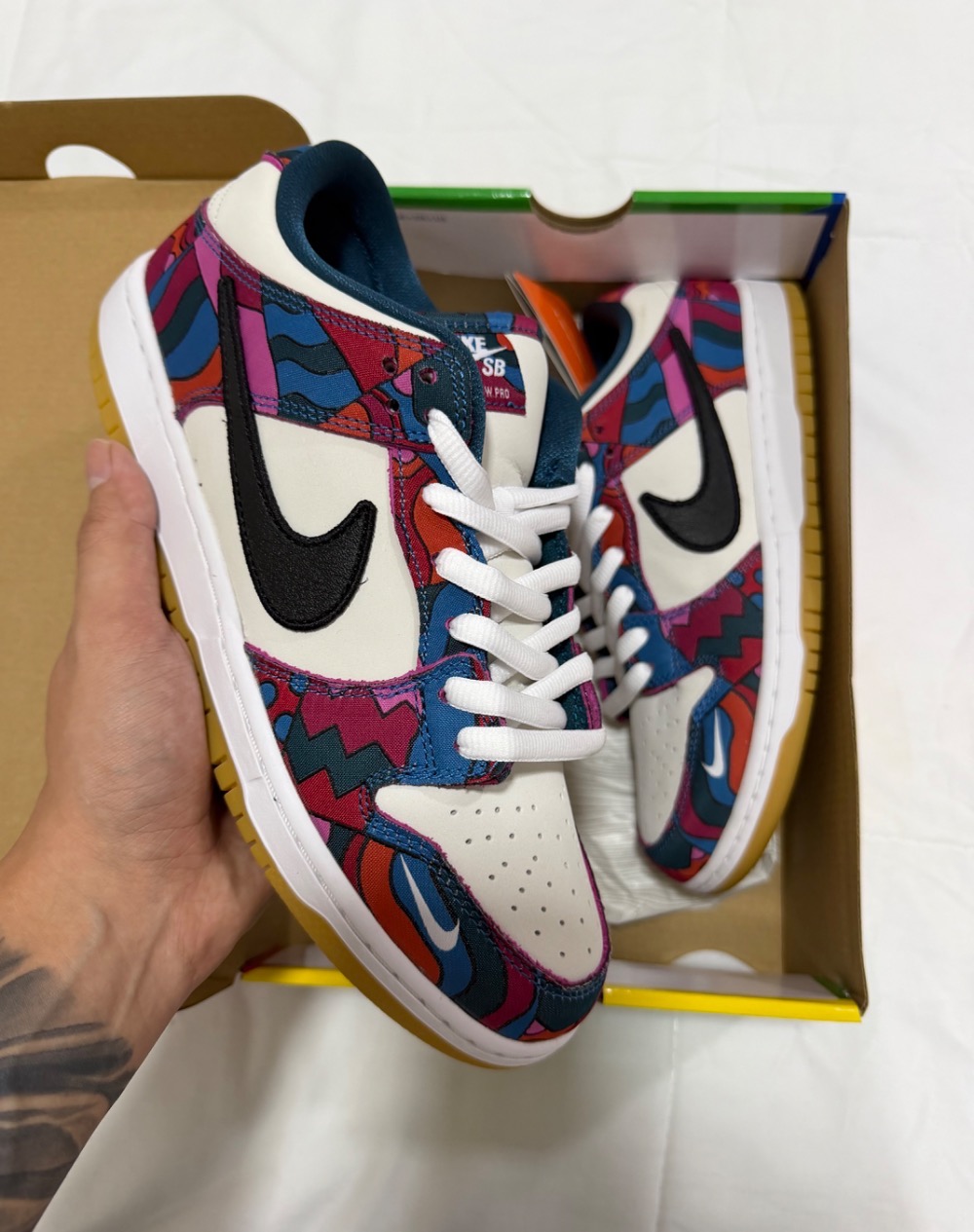Parra x Nike SB Dunk Low Pro Abstract Art — 41, Novo