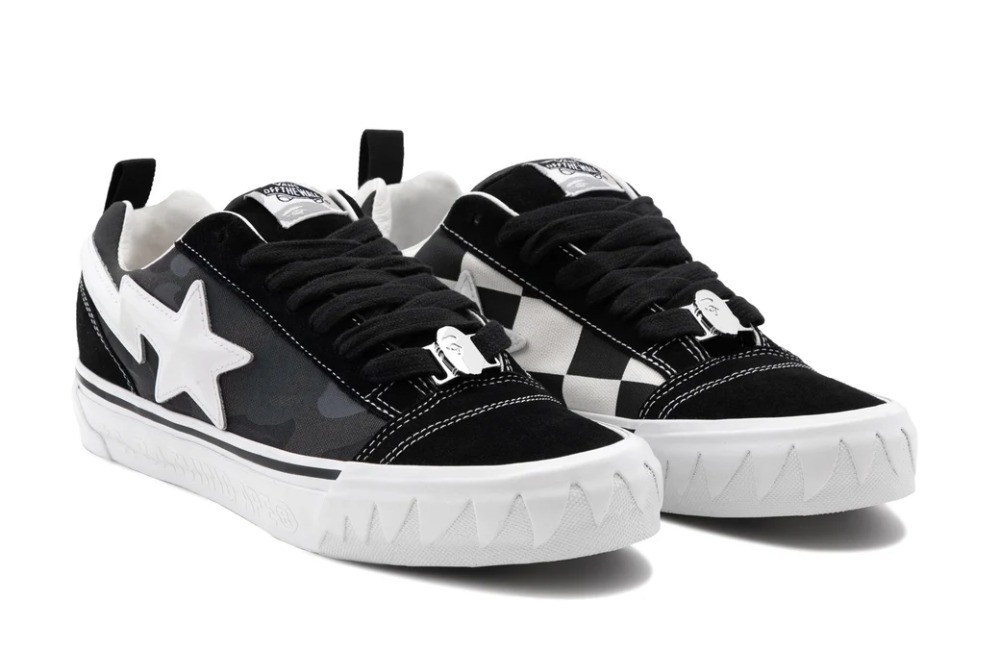 BAPE x Vans Premium Knu Skool Camo Black — 42, Novo