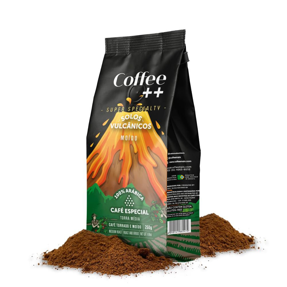 Foto 2 de Café Moído Coffee Mais Solos Vulcânicos - 250 gramas