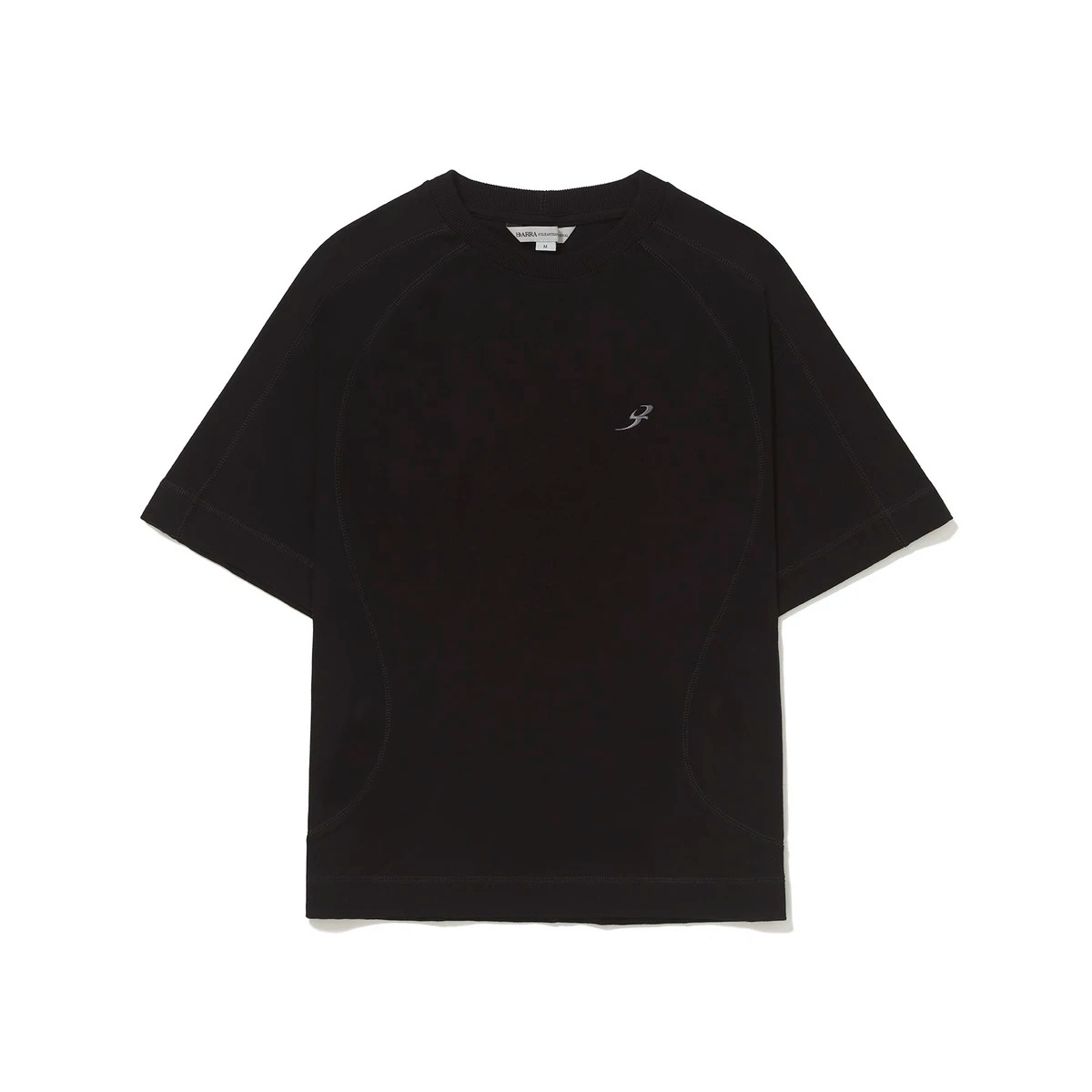 Camiseta Barra Crew Recortada B Garça Black — P / M, Novo