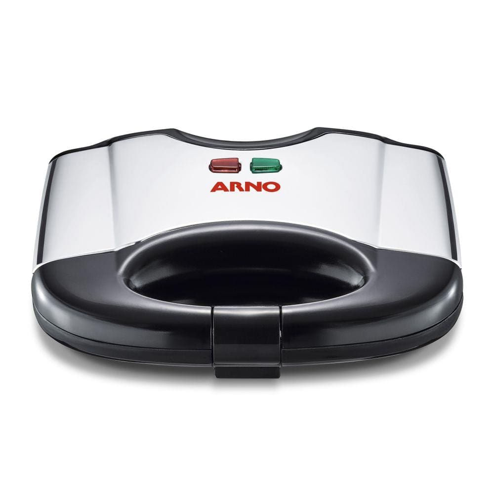 Sanduicheira Grill Arno SACS Placa Antiaderente Pés Antiderrapantes Inox e Preto Preto / 110