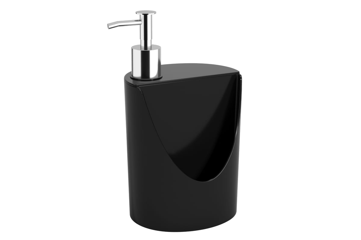 Dispenser R&J Basic 12 x 10,5 x 18 cm 600 ml Preto