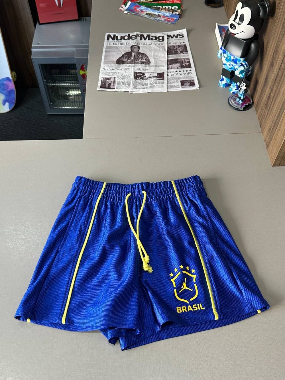 Shorts Jordan Brasil Brooklyn Knit Feminino Blue — G, Novo