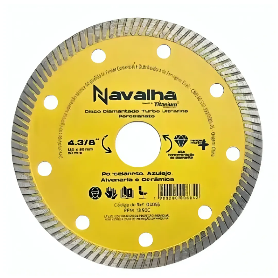 DISCO DIAMANTADO NAVALHA LISO TITANIUM