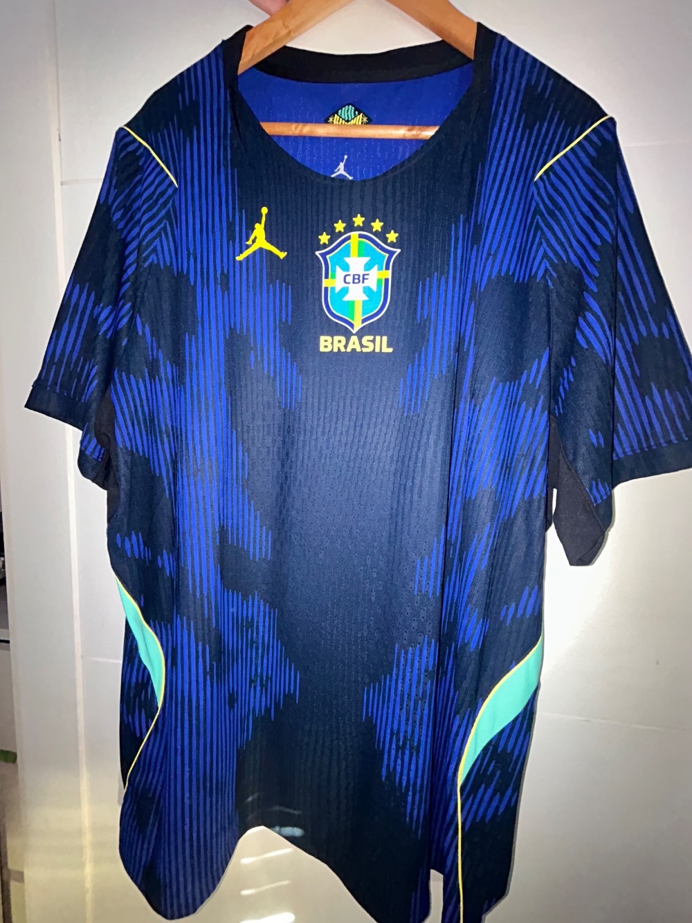 Camiseta Air Jordan II Brasil Jogador 2026/27 Blue — XXG, Usado