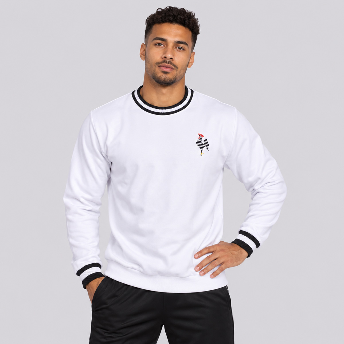 Moletom Atlético Mineiro Vintage Galo Branco