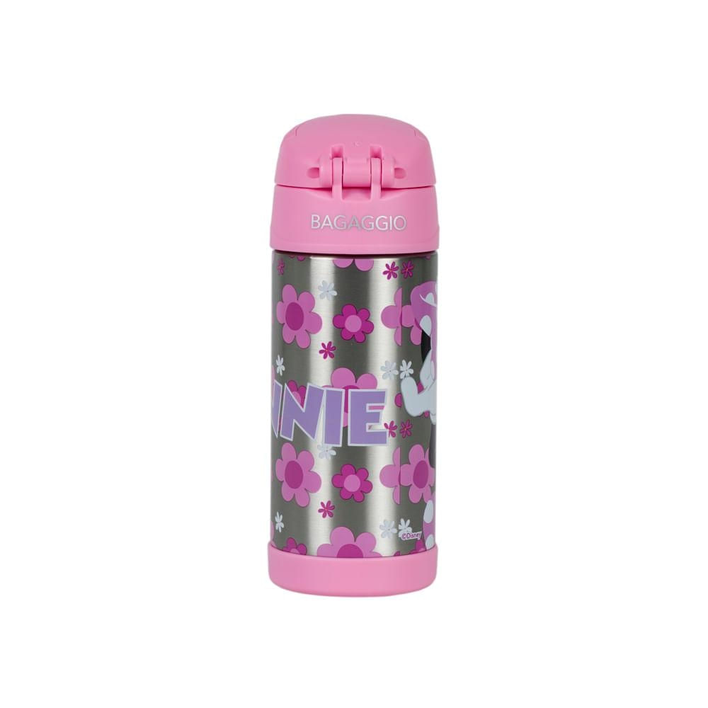 Foto 4 de Garrafa Térmica Escolar 320 ml Minnie U / Rosa
