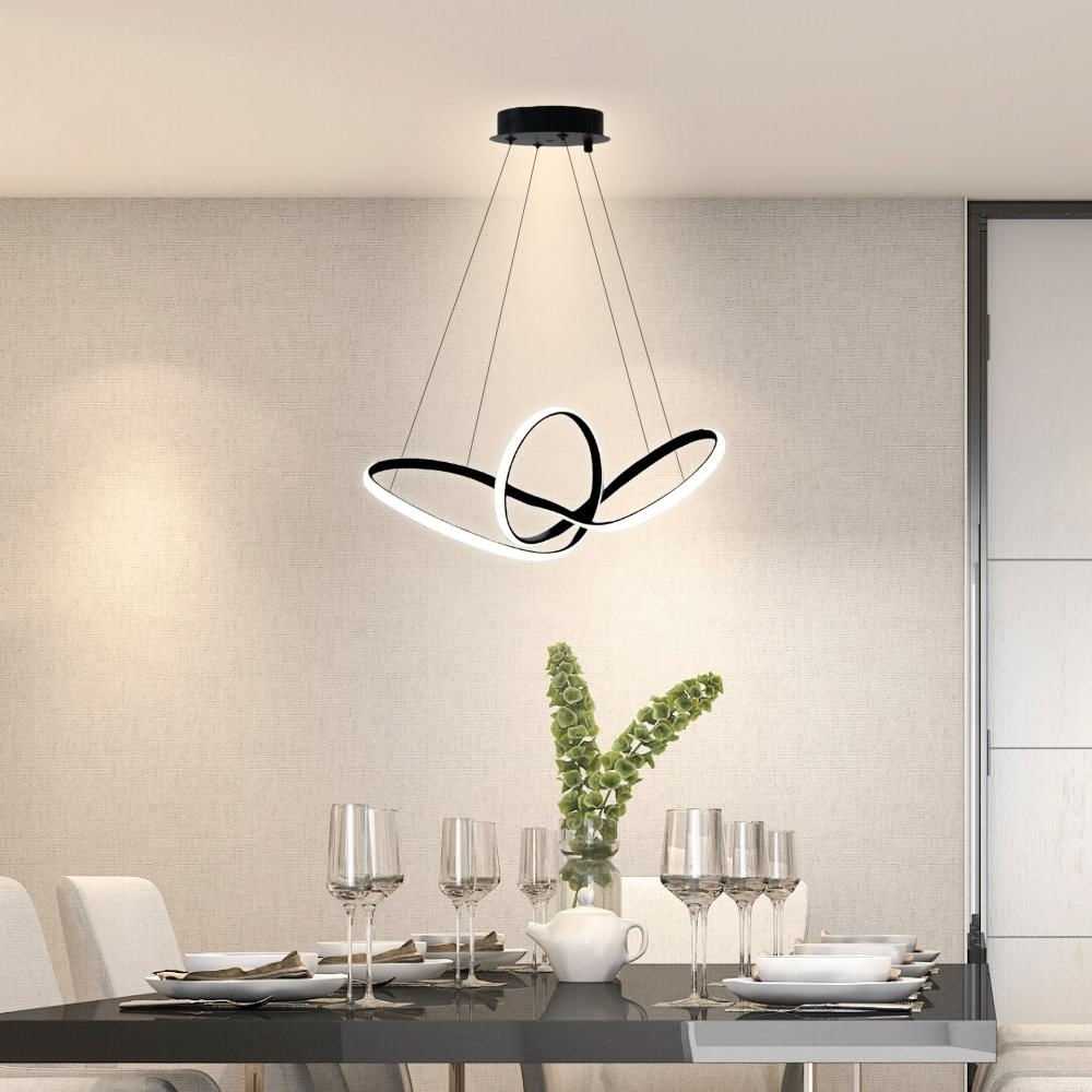 Luminaria Pendente de LED Infinity Preto