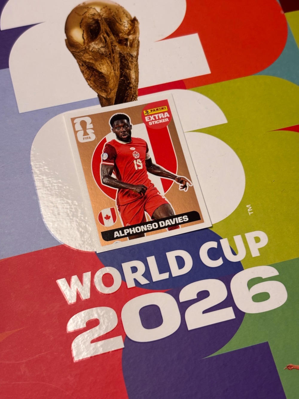 Figurinha Panini Alphonso Davies Legend Bronze FIFA World Cup 2026 — Único, Novo