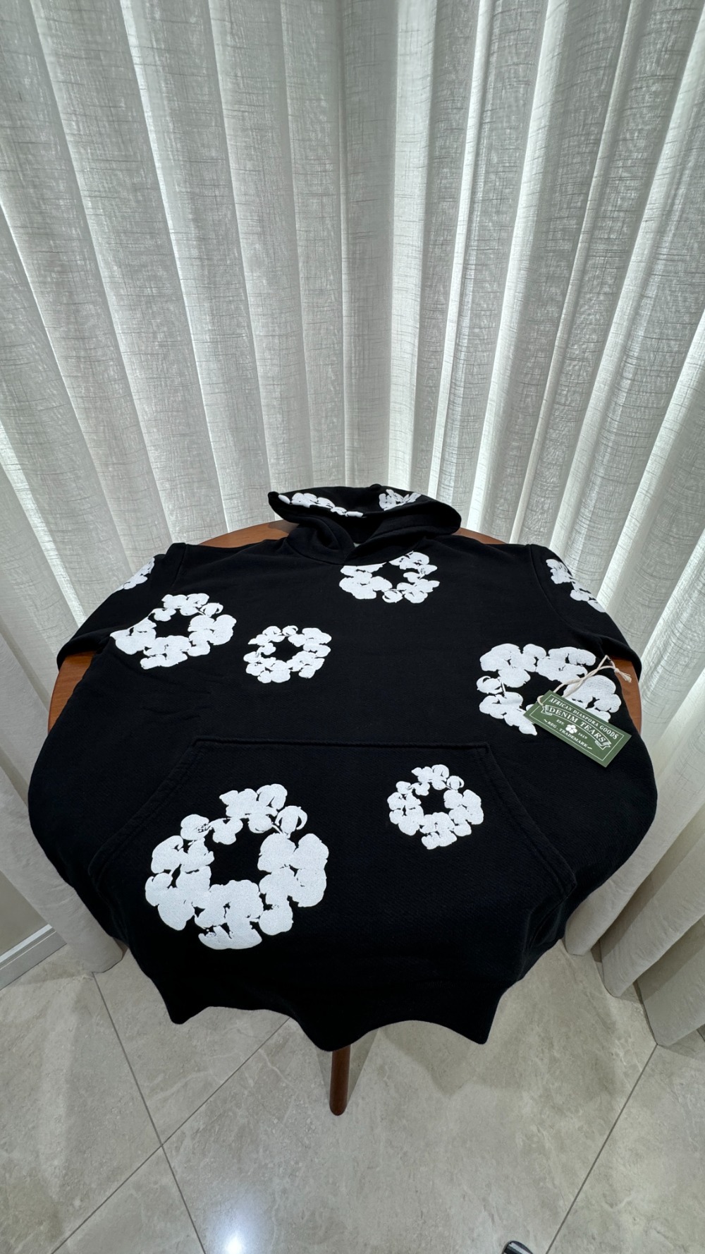 Moletom Denim Tears The Cotton Wreath Black — XG, Novo