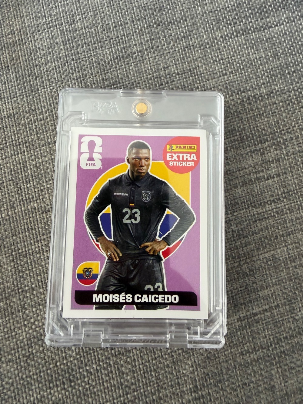 Figurinha Panini Moisés Caicedo Legend Roxo FIFA World Cup 2026 — Único, Novo