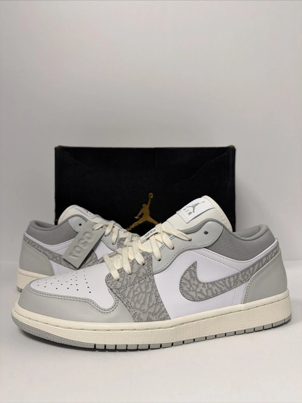 Air Jordan 1 Low Premium Elephant Print — 39.5 / 41 / 42.5, Novo