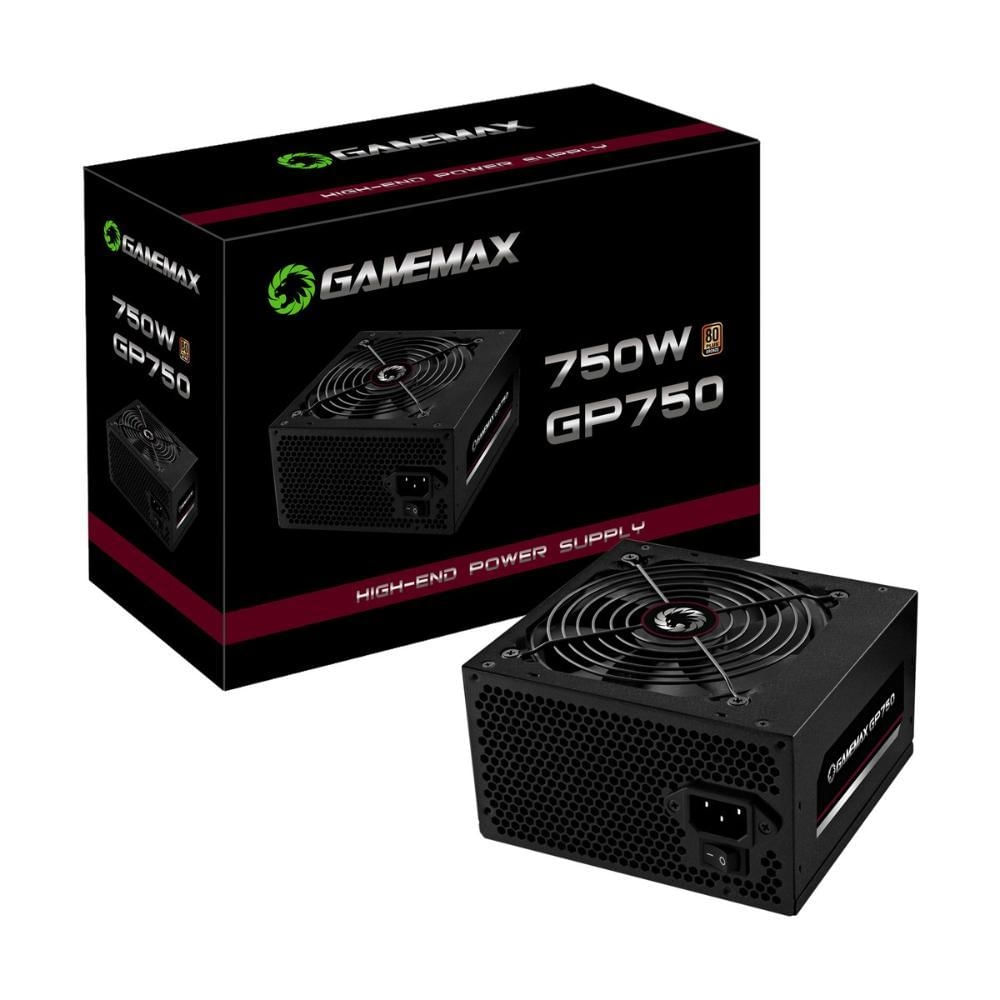 Foto 2 de FONTE ALIMENTACAO GAMEMAX 750W GP750