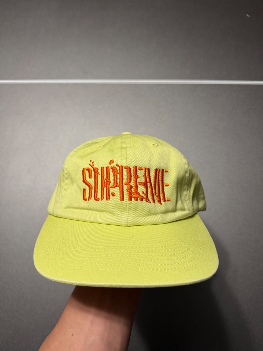 Boné Supreme Splatter 6-Panel Yellow — Único, Novo