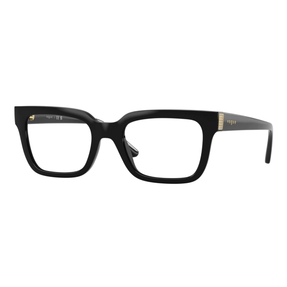 Armação de Óculos de Grau Vogue Eyewear VO5611B Feminino Retangular Acetato Preto