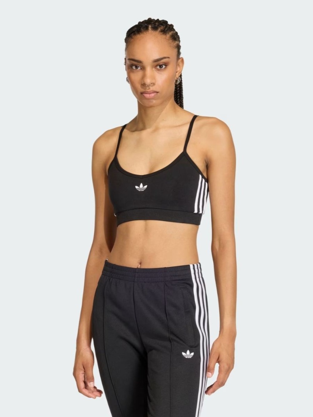 Top adidas Three Stripes Bralet Black — PP / G, Novo