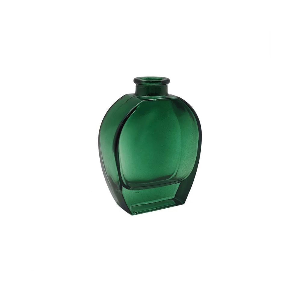 VASO DECOR VIDRO VERDE 10.3X8X3.2CM - BTC