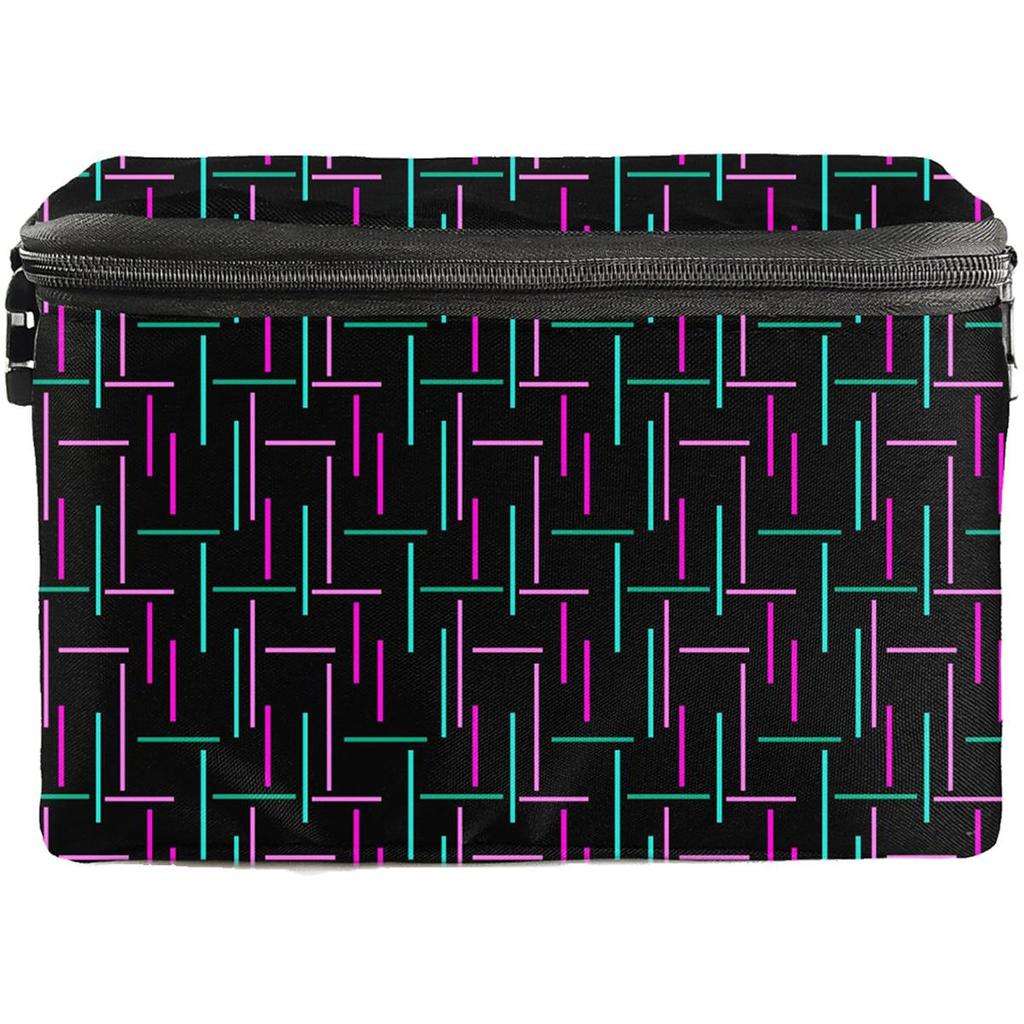 Bolsa Térmica Impermeável 5Lt M BLT111 Preta e Rosa/Verde - Teisen