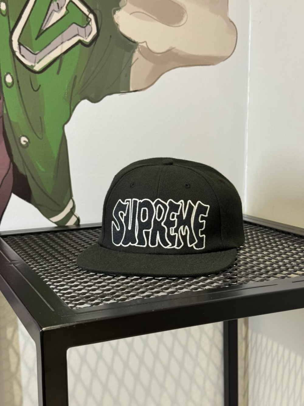 Boné Supreme Creep 6-Panel Black — Único, Novo